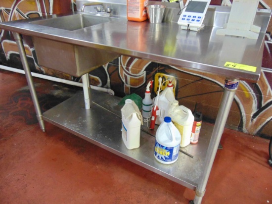 John Boos S/S Combo Worktables/Tub Sinks