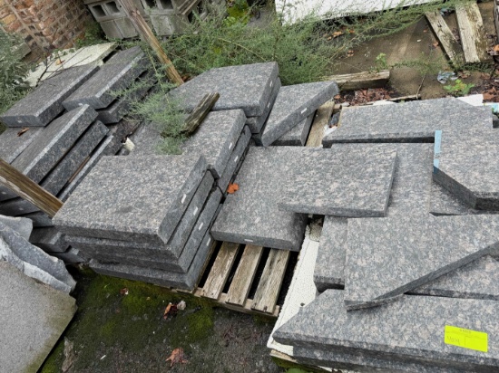 Lot of Stone & Marble Tiles Various Sizes