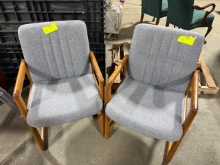 Lot of (2) office side chairs