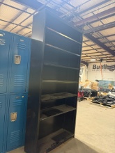 Black Shelving Unit w/ 6 shelves