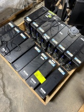 Pallet of computer towers, harddrives removed