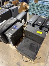 Pallet of computer towers, harddrives removed