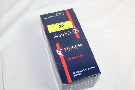 500 Rds. Of Fiocchi .22 WIN MAG 40 Gr. TMJ Ammo.