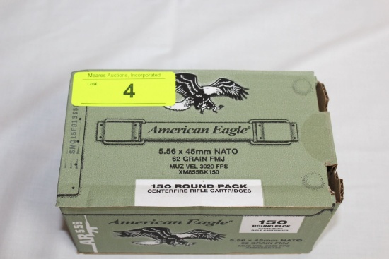 150 Rds. of American Eagle 5.56x45 NATO 62 Gr. Ammo.