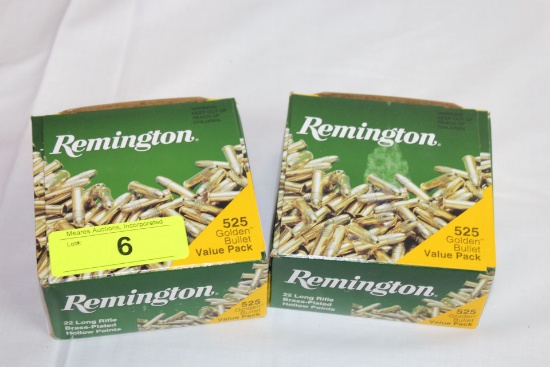 1050 Rds. Of Remington .22LR Ammo.
