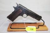 Colt Model of 1911 U.S. Army .45 Auto. Pistol. Mfg. 1918.