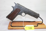 Colt Model of 1911 U.S. Army .45 Auto. Pistol. Mfg. 1916.