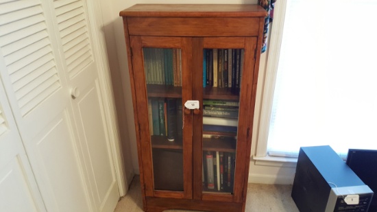 3 shelf Bookcase with Contents