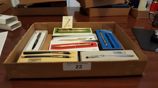 Box lot of Cross Pens