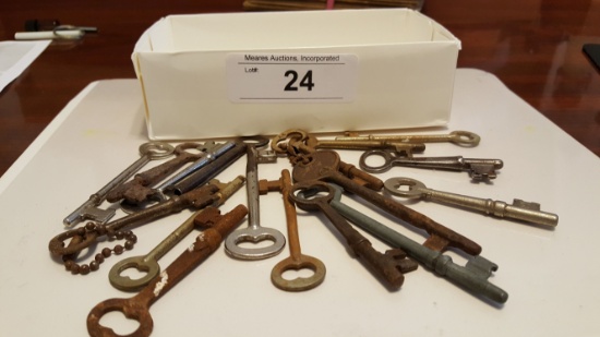 Box lot of Skeleton Keys