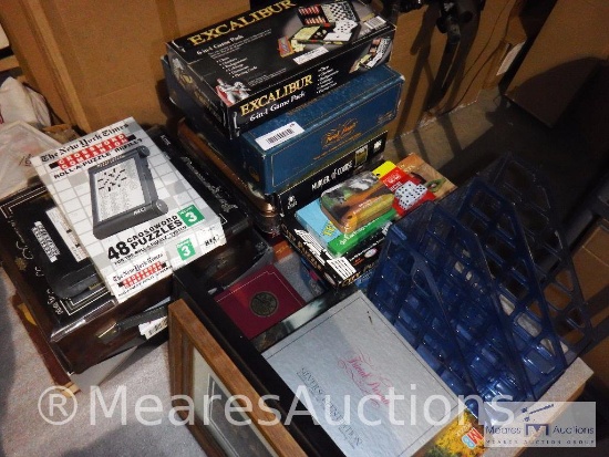 Large lot of board games and puzzles