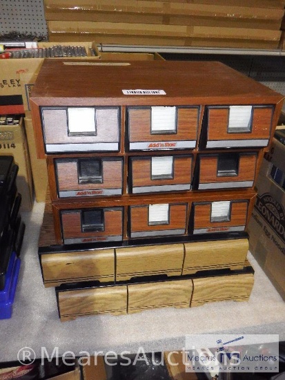 Group of 5 - cassette tape storage boxes