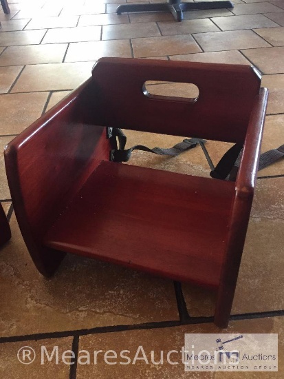 Wooden booster seat