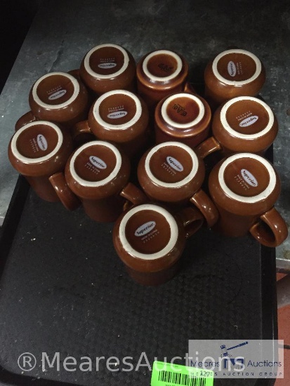 Tray of coffee mugs