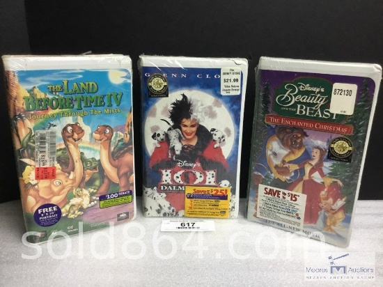 3 - VHS Disney VHS Tapes -