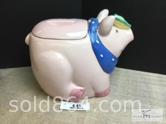 Ceramic Pig Cookie Jar