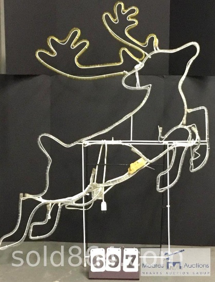Reindeer with Lights and Stand