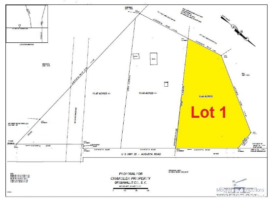 9.44+- Acres on Augusta Road/Hwy 25