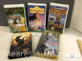 5- VHS Tapes 1- Disney