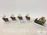 Dept 56 Heritage Village Collection - SLEIGH AND EIGHT TINY REINDEER