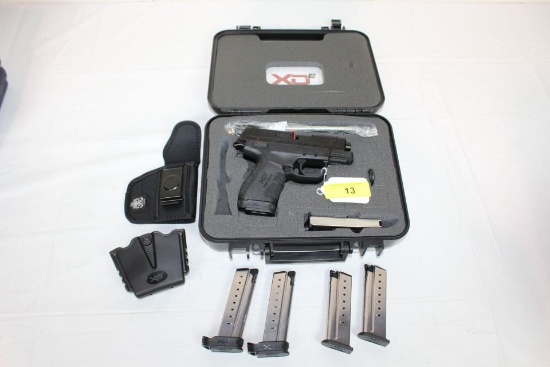 Springfield Armory XDE-9 9mm Pistol w/6 Magazines.