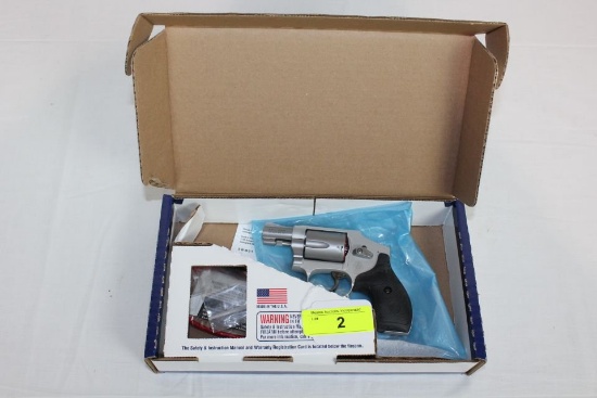 Smith & Wesson 642-2 .38 SPL+P 5-Shot Hammerless Revolver.