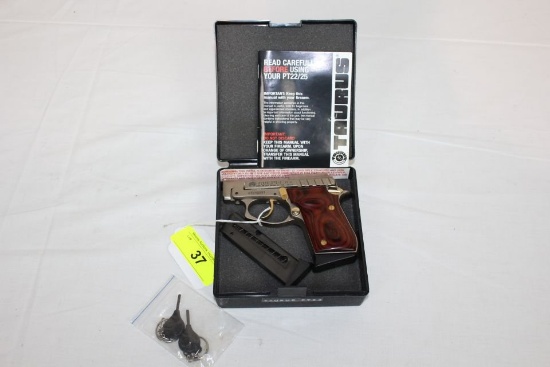 Taurus PT-22 .22LR Pistol w/2- 8 Rd. Mags.  Original Box & Manual.