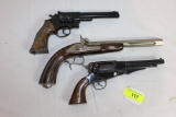 2 Black Powder Pistols and Crosman 38T Revolver.
