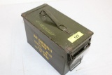 Ammo Can with 5 Bandoleers of 5.56mm Ammo.