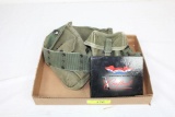Military Belt w/Pouches and US Armed Services Craftool Set.