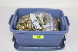 Small Tote Full of 9mm Luger Brass Casings.