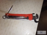 Pipe & 2 Combination Wrenches