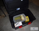 Storage box with nail gun nails - Deckmate screws - fasteners