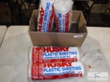 NEW - four rolls of HUSKY plastic sheeting