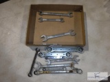 Lot of Craftsman wrenches and ratchet-end wrenches