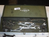 Thorsen tool box with miscellaneous hand tools