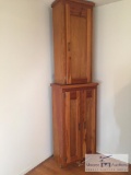 Handmade two-piece Pine Cabinet
