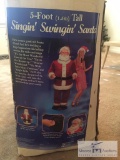 5 ft tall Singin swingin Santa