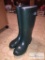 Women's LLBean hunter green rain boots