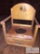 Vintage wooden potty training seat