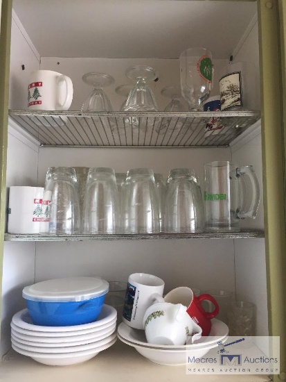 Contents of kitchen cabinet