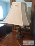 Beautiful antique metal table lamp