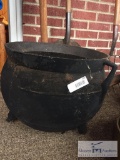 Large cast iron pot