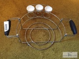 Serving tray with sauce cups