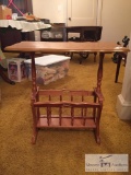 Magazine rack end table