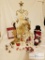 2 foot Gold Christmas tree with ornaments