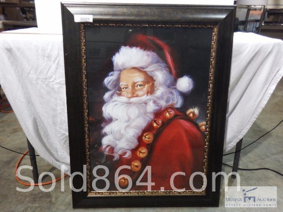 Santa Art - 19 x 28 "Santa" by Florence Susan Comish