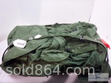 OD Green backpack on frame