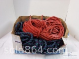Two rolls of climbing or rapelling rope
