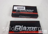 Two boxes - Blazer .380 95-grain ammunition